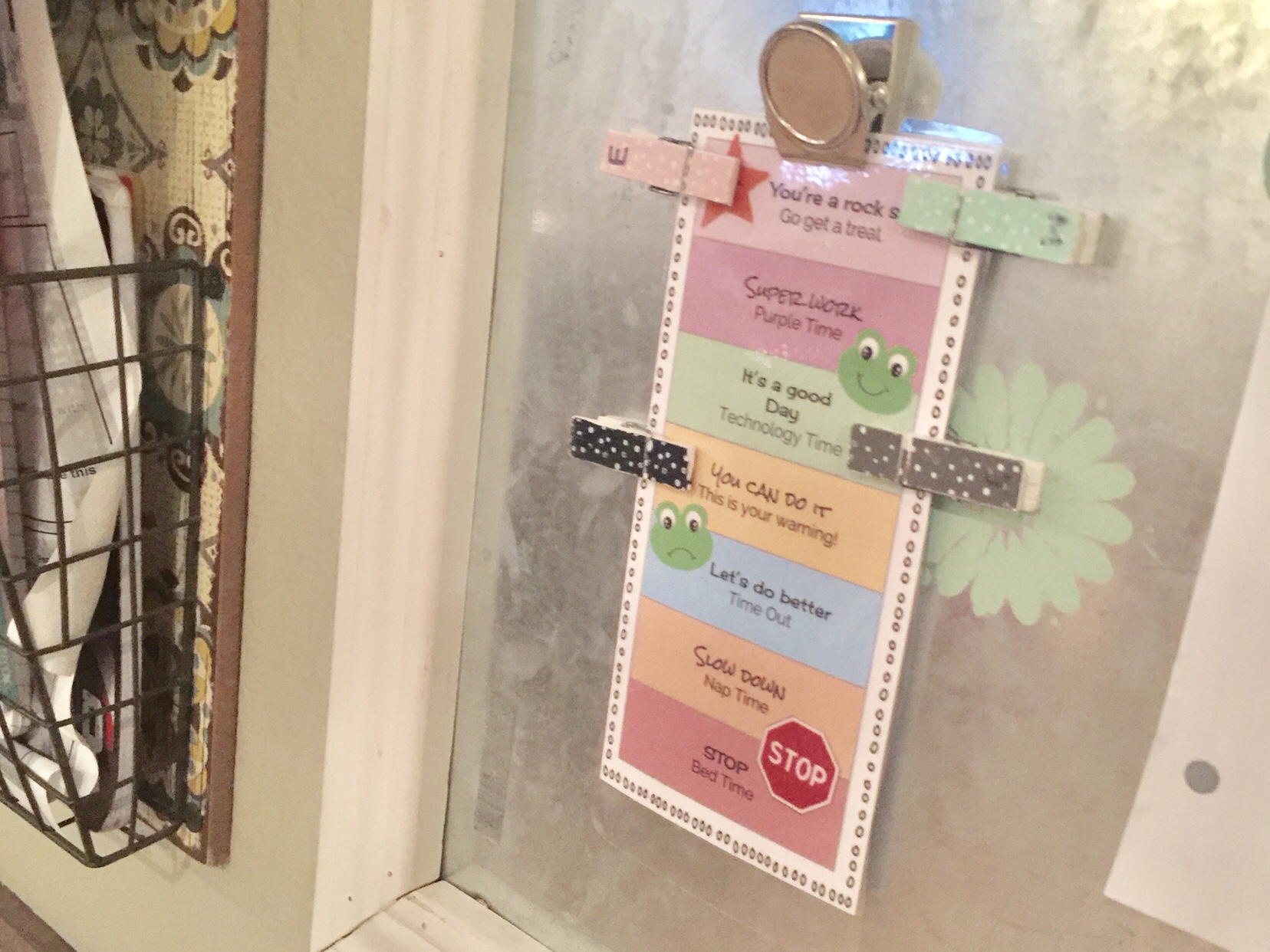 Clip Up Behavior Chart For Home